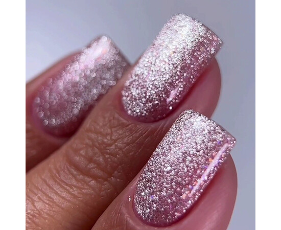 Изображение 3 Гель-лак Oxxi Brillant Cat 07 розово-бежевый блестками, 10 мл., Объем (мл, г): 10, Цвет: 07