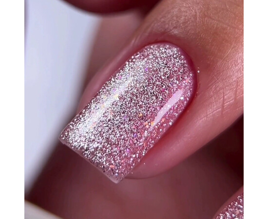 Изображение 4 Гель-лак Oxxi Brillant Cat 07 розово-бежевый блестками, 10 мл., Объем (мл, г): 10, Цвет: 07