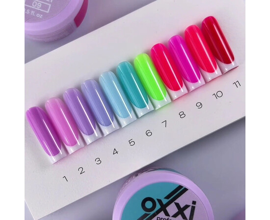 Изображение 3 Моделирующий гель Oxxi Builder Gel Juicy 05 голубой, 15 мл, Объем (мл, г): 15, Цвет: 05