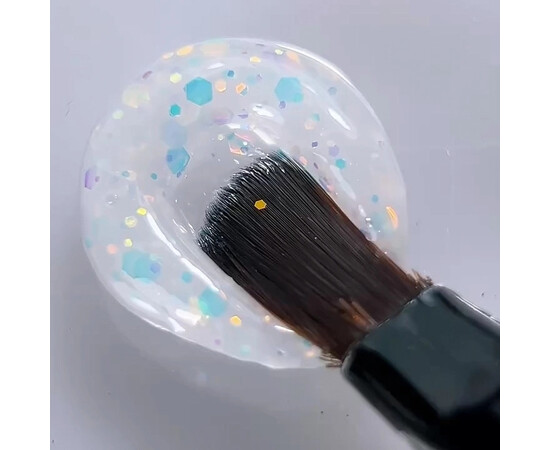 Зображення 2 Моделюючий гель Oxxi Builder ProGel 18 прозорий з конфеті, 15 мл, Об'єм (мл, г): 15, Колір: 18