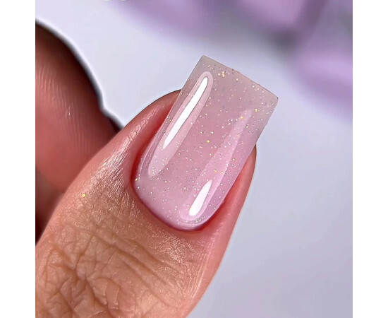 Изображение 3 Полигель OXXI Professional Liquid Poly Gel 36 розово-бежевый с шимером, 15 мл, Объем (мл, г): 15, Цвет: 36