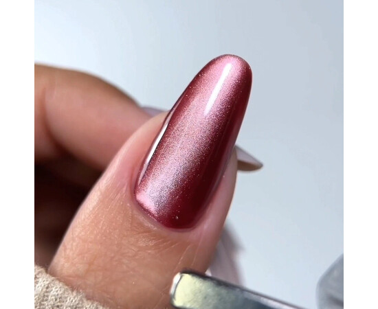 Изображение 2 Гель-лак Oxxi Lux Silk Cat 11 бордовый, 10 мл, Объем (мл, г): 10, Цвет: 11