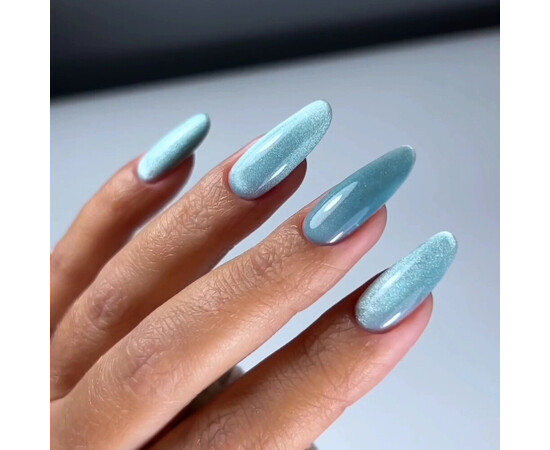 Изображение 3 Гель-лак Oxxi Lux Silk Cat 06 бирюзовый, 10 мл, Объем (мл, г): 10, Цвет: 06