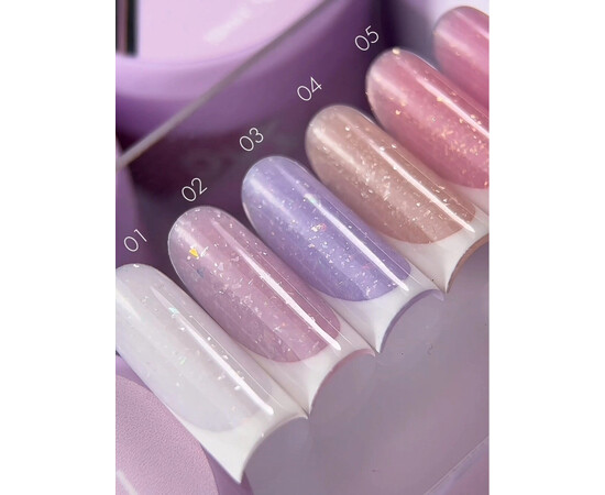 Зображення 3 Моделюючий гель Oxxi Builder Gel Versal 07 рожево-персиковий з поталлю, 15 мл, Об'єм (мл, г): 15, Колір: 07