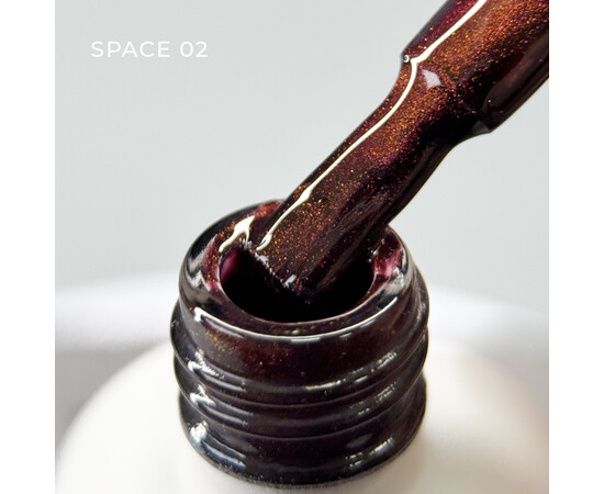 Изображение 2 Гель-лак SAGA professional Space Cat 02 винно-розовый, 10 мл, Объем (мл, г): 10, Цвет: 02