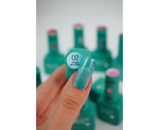 Изображение 2 Гель-лак для ногтей Siller Vitrage 02, 8 мл, Объем (мл, г): 8, Цвет: 02