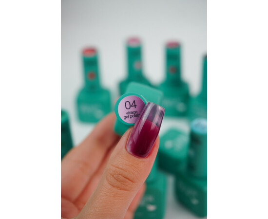 Зображення 2 Гель-лак для нігтів Siller Vitrage 04, 8 мл, Об'єм (мл, г): 8, Колір: 04