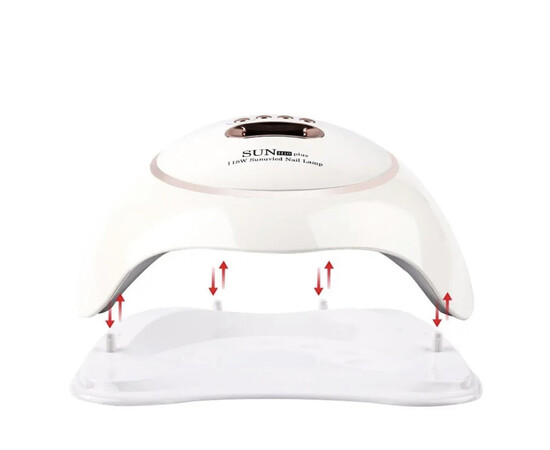 Зображення 8 Професійна гібридна лампа UV/LED SUN H10 PLUS для полімеризації будь-яких покриттів, 118 Вт.