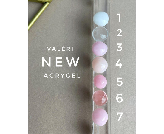 Зображення 2 Акрил-гель Valeri Acryl Gel 30 мл, № 02, Об'єм (мл, г): 30, Колір: 002