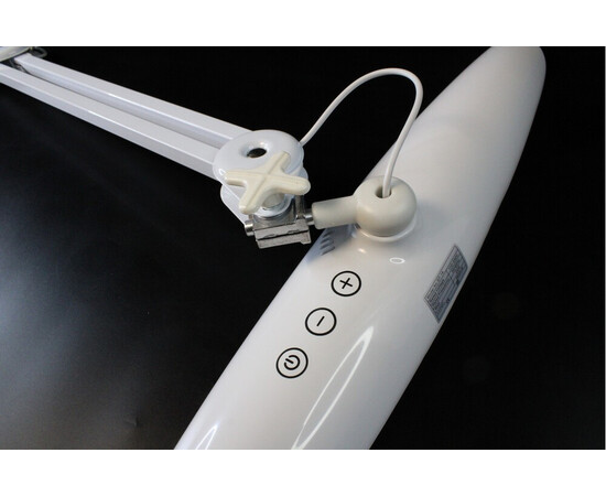 Зображення 3 Лампа безтіньова настільна на струбцині LED 24 Вт, біла