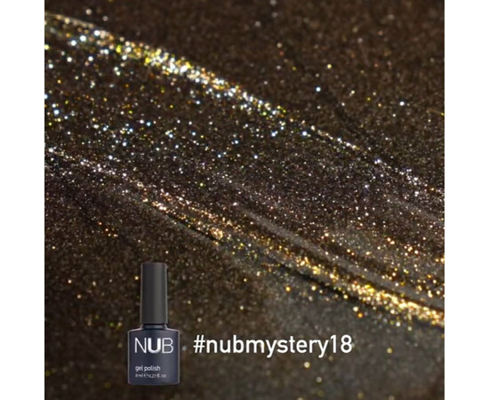 Изображение 2 Гель-лак NUB Mystery 9D 18 Onyx магнитный коричневый оникс, 8 мл, Объем (мл, г): 8, Цвет: 018