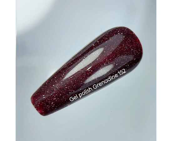 Изображение 2 Nails Of The Night Cocktails gel Grenadine – бордовый светоотражающий гель-лак для ногтей, 10 мл, Объем (мл, г): 10, Цвет: Grenadine