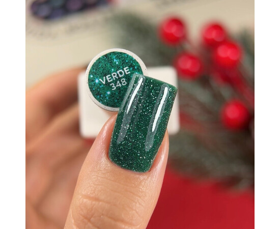 Изображение 3 NailsOfTheDay Gel Polish Verde зеленый светоотражающий гель-лак для ногтей, 10 мл, Объем (мл, г): 10, Цвет: Verde