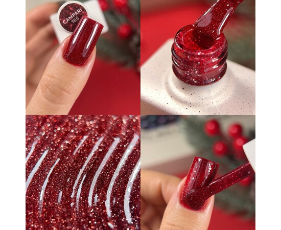 Зображення 5 NailsOfTheDay Gel Polish Campari червоний світловідбиваючий гель–лак для нігтів, 10 мл, Об'єм (мл, г): 10, Колір: Campari