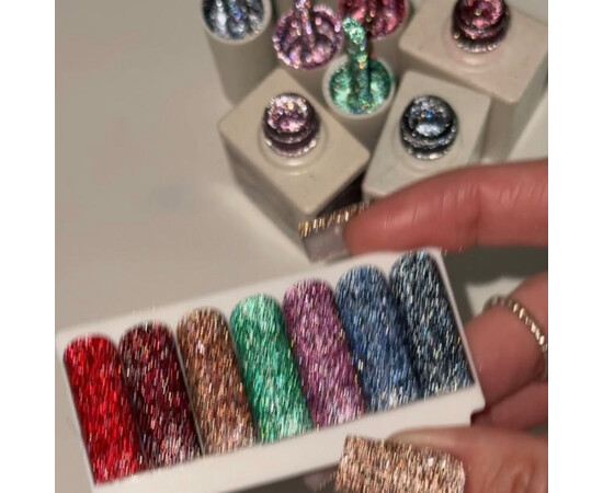 Зображення 7 NailsOfTheDay Gel Polish Aviation синьо-сірий світловідбиваючий гель–лак для нігтів, 10 мл, Об'єм (мл, г): 10, Колір: Aviation