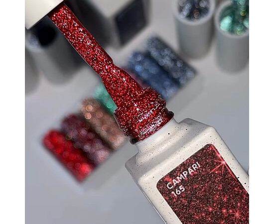 Зображення 4 NailsOfTheDay Gel Polish Campari червоний світловідбиваючий гель–лак для нігтів, 10 мл, Об'єм (мл, г): 10, Колір: Campari
