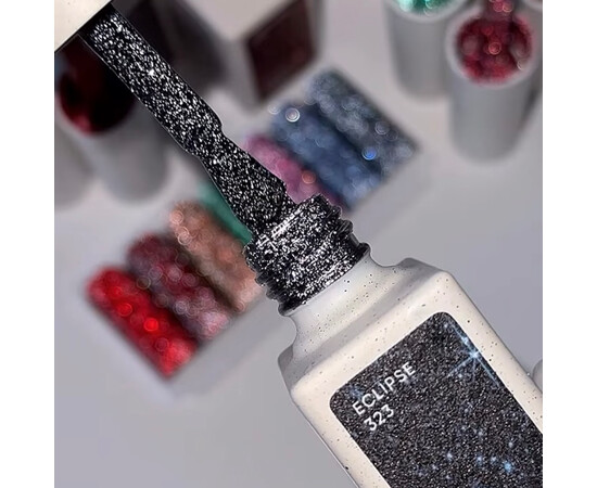 Зображення 4 NailsOfTheDay Gel Polish Eclipse чорно-синій світловідбиваючий гель–лак для нігтів, 10 мл, Об'єм (мл, г): 10, Колір: Eclipse