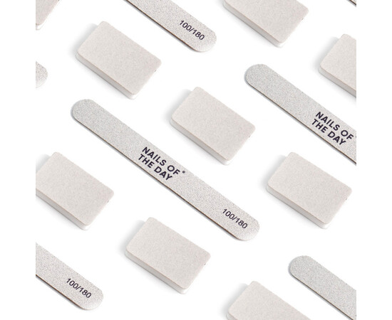 Зображення 2 NailsOfTheDay одноразовий індивідуальний набір: брендована пилочка 100/180 і баф 150/180