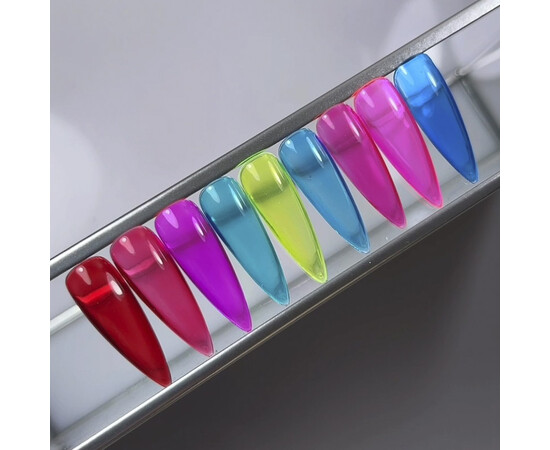 Зображення 4 Вітражний топ без липкого шару Luxton Glass Top 09 яскраво-синій, 10 мл, Об'єм (мл, г): 10, Колір: 09