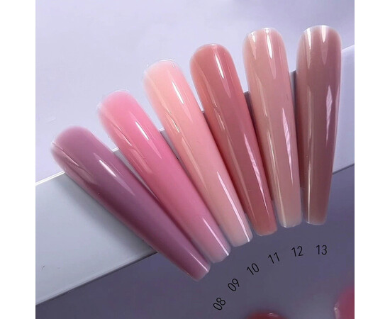 Изображение 4 Жидкий полигель Luxton Liquid Poly Gel 16 бдительно-розовый с шимером, 10 мл, Объем (мл, г): 10, Цвет: 16