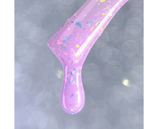 Изображение 3 Жидкий полигель Luxton Liquid Poly Gel 18 лиловый с блестками и талью, 10 мл, Объем (мл, г): 10, Цвет: 18