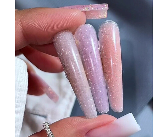 Изображение 3 Жидкий полигель Luxton Liquid Poly Gel 22 карамельный светоотражающий, 10 мл, Объем (мл, г): 10, Цвет: 22