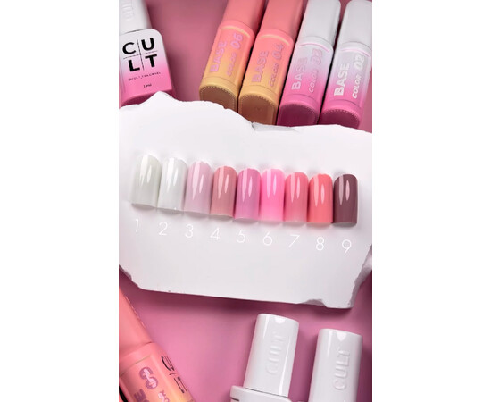 Зображення 2 База для гель-лаку Cult Base Color 005 Whisper Pink, 13 мл, Об'єм (мл, г): 13, Колір: 005