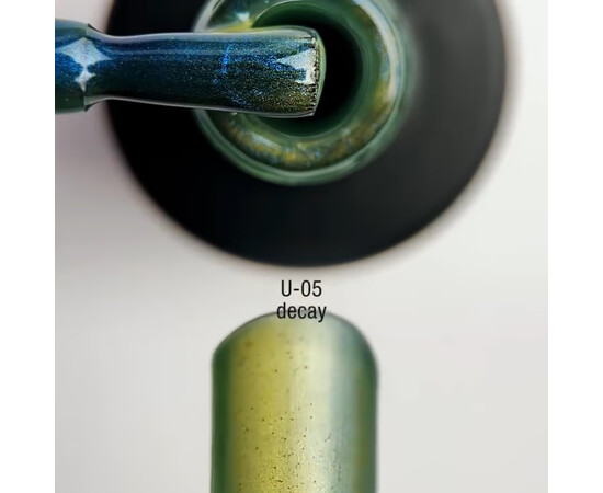 Зображення 2 Гель-лак ADORE Professional Cat's Eye U-05 смарагдовий котяче око хамелеон, 8 мл, Об'єм (мл, г): 8, Колір: 05