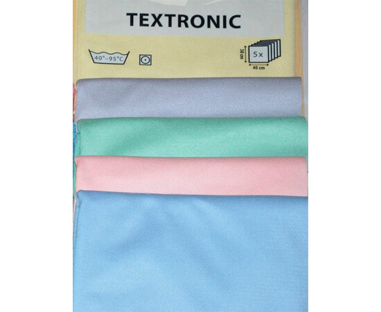 Зображення 2 Серветка з мікрофібри для вологого та сухого прибирання Vermop Textronic microfibre 38х40 см, 1 шт, зелена