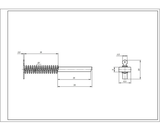 Зображення 4 Щітки двигуна для пральної машини Bosch 00154740 (2 шт.) стрижень (без корпусу, склеєні) 12.5x5x36