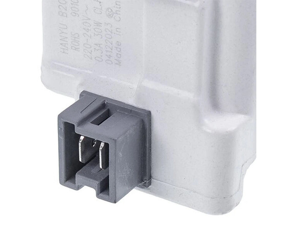 Зображення 5 Помпа (насос) для пральної машини Атлант 908092000906 Hanyu (в зборі) 30 Вт B20-6AZC (контакти спарені ззаду)