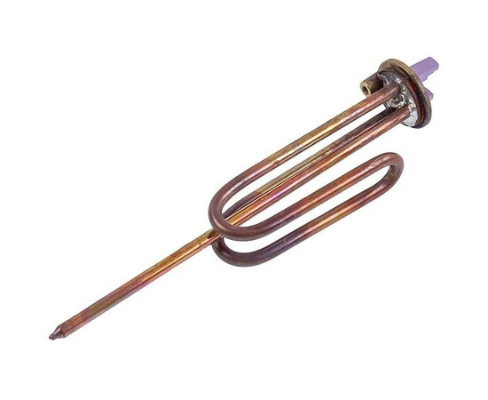 Зображення 2 Тен для бойлера 184281 RECO 2000W (мідний, на коротких ніжках), фланець 48mm (під анод M6)