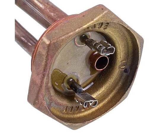 Зображення 4 Тен для бойлера 182315 Thermowatt 1500W (мідний), L=265mm гайка 54mm (під анод M5)