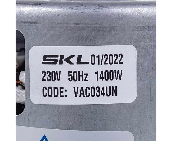 Зображення 4 Двигун для пилососа VAC034UN (з виступом) SKL D=130/84 mm H=34/121 mm 1400 W