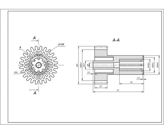 Зображення 7 Шестерня з валом для м'ясорубки Braun 67051414