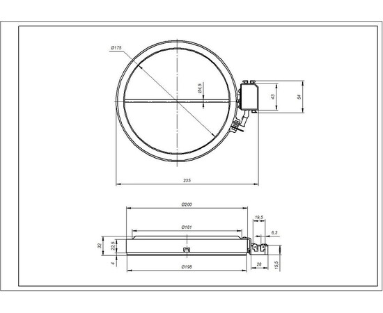Изображение 7 Whirlpool C00972031 Конфорка Eika 1700W D=175mm для стеклокерамической поверхности