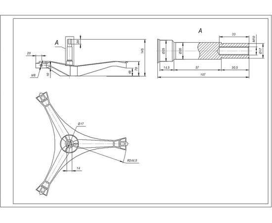 Зображення 3 Хрестовина барабана для пральної машини Samsung DC97-15182A L=107mm