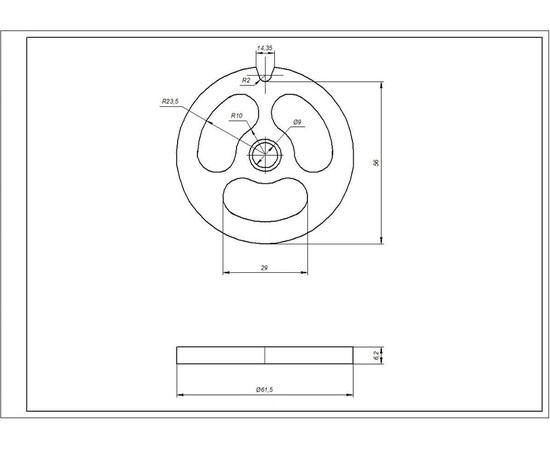 Зображення 4 Решітка для ковбаси м'ясорубки NR8 Zelmer \ Bosch D=62mm