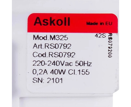 Зображення 2 Помпа (насос) для пральної машини Indesit C00286911 Askoll 40 Вт M325 (контакти спарені ззаду; на 3 саморізи)