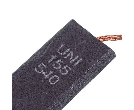 Зображення 3 Щітки двигуна для пральної машини uni155-540 (2 шт.) стрижень (без корпусу, склеєні) 13,5x5x40