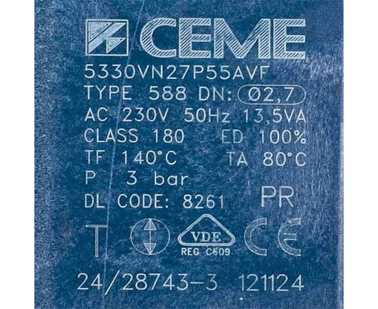 Изображение 2 Клапан электромагнитный для кофеварки DeLonghi 5330VN2.7P55AVF 5213218261