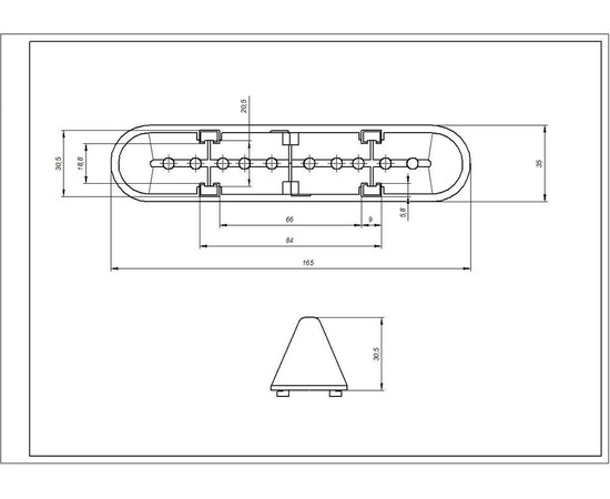 Зображення 3 Активатор, ребро барабана для пральної машини Electrolux L=165mm 8118632051