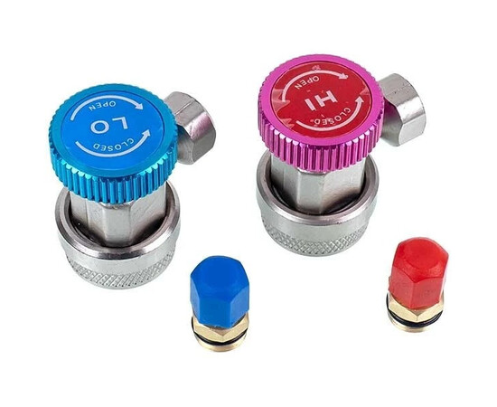 Зображення 3 Набір заправних муфт LEETO LQC-A-H/LQC-A-L (низького + високого тиску) швидкознімні