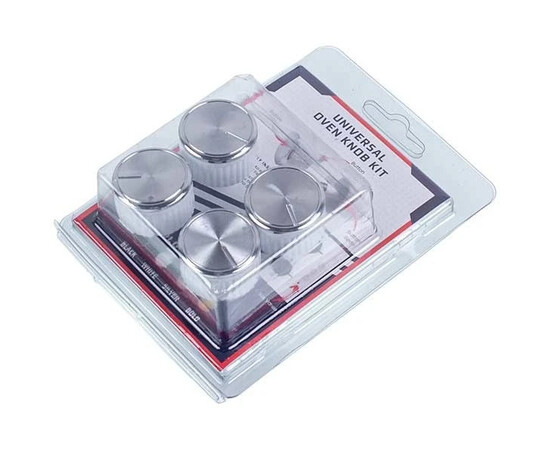 Зображення 4 Набір універсальних ручок регулювання (4 шт.) до плити (сріблястий)