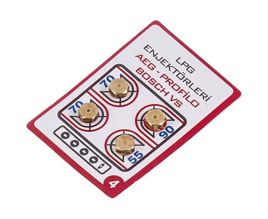 Зображення 4 Набір форсунок (4 шт, LPG) пальника для газової плити (різьблення 6mm)