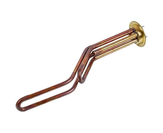 Изображение 2 Тэн ''молния'' для бойлера 3401336 Thermowatt 2000W (медный), фланец 64mm L=335mm (под анод M4)