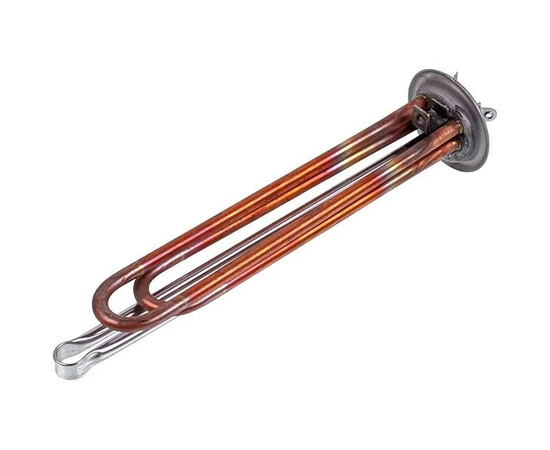 Зображення 2 Тен фланцевий для бойлера Thermex 2000W (мідний) фланець 63mm, 2 трубки під датчик (під анод M6)