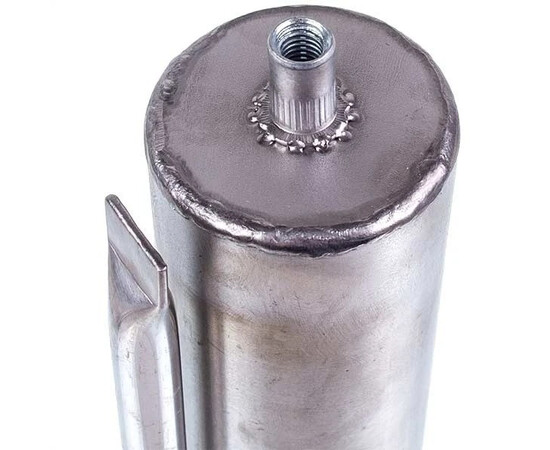 Зображення 3 Фланець під стеатитовий тен для бойлера D зовнішній=140mm D колби=50mm L=330mm (анод M8)