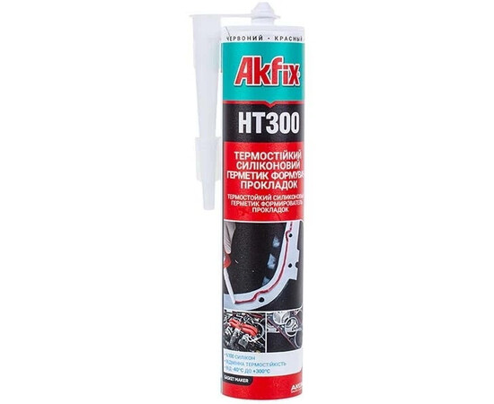 Изображение 3 Герметик силиконовый Akfix HT300 280ml (термостойкий) красный