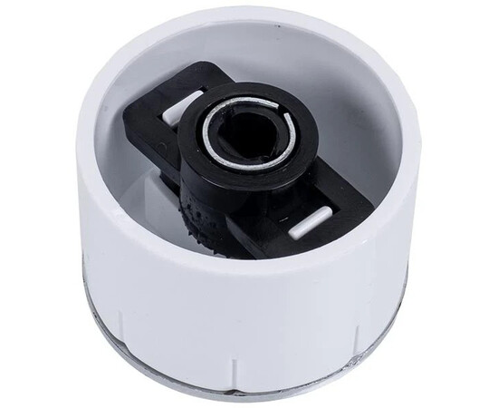 Зображення 2 Набір універсальних ручок регулювання (4 шт.) для духовки з перехідниками (біла вставка) D=34mm H=23mm